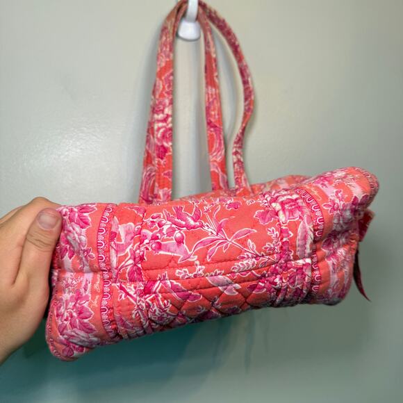 Vera Bradley Hope Toile Floral Print Small Duffel Bag Travel Tote - Picture 5 of 9